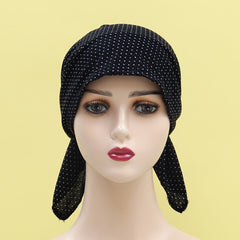Polka Dot Turban Cap Lightweight Beanies Hair Caps Women's Headwear