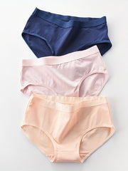 3 Pack Women's Plus Casual Underwear Set Breathable Soft Medium Stretch