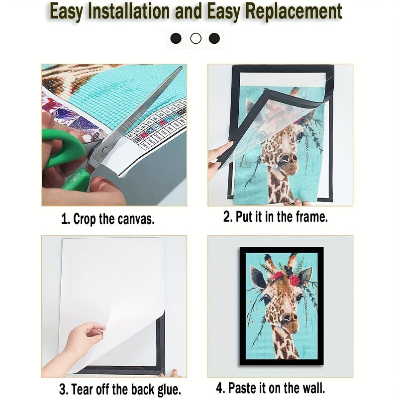 2pcs Magnetic Diamond Painting Frame 12x16in - Transform Photos