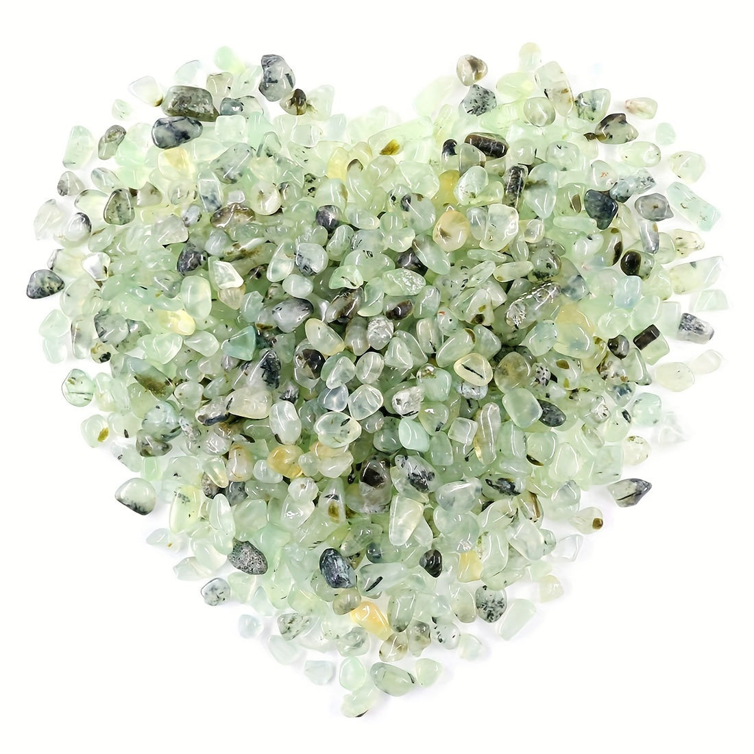 100g Natural Green Grape Stone Chips Polished Tumbling Gravel Healing Crystals