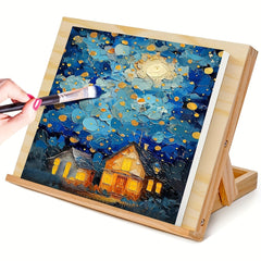 Wooden Easel Desktop Angle Stand Natural Wood