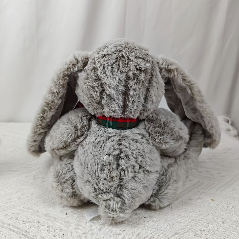 Cuddly Rabbit Plush Toy Soft Polyester Filled with Long Eared Furry Texture