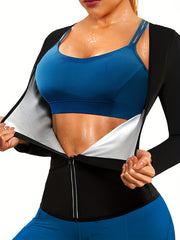 Moisture Wicking Sauna Shirts Waist Training Yoga Tank Tops