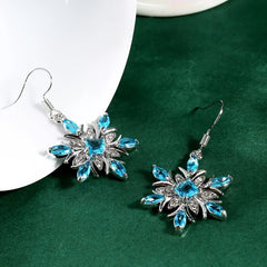 Snowflake Earrings Artificial Diamond Earrings Party Jewelry Gift For Women