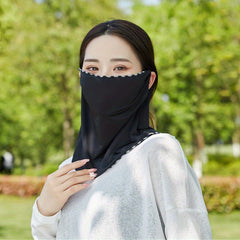 Sunscreen Ice Mask Headscarf Neck Gaiter UV Protection Women Head Wrap