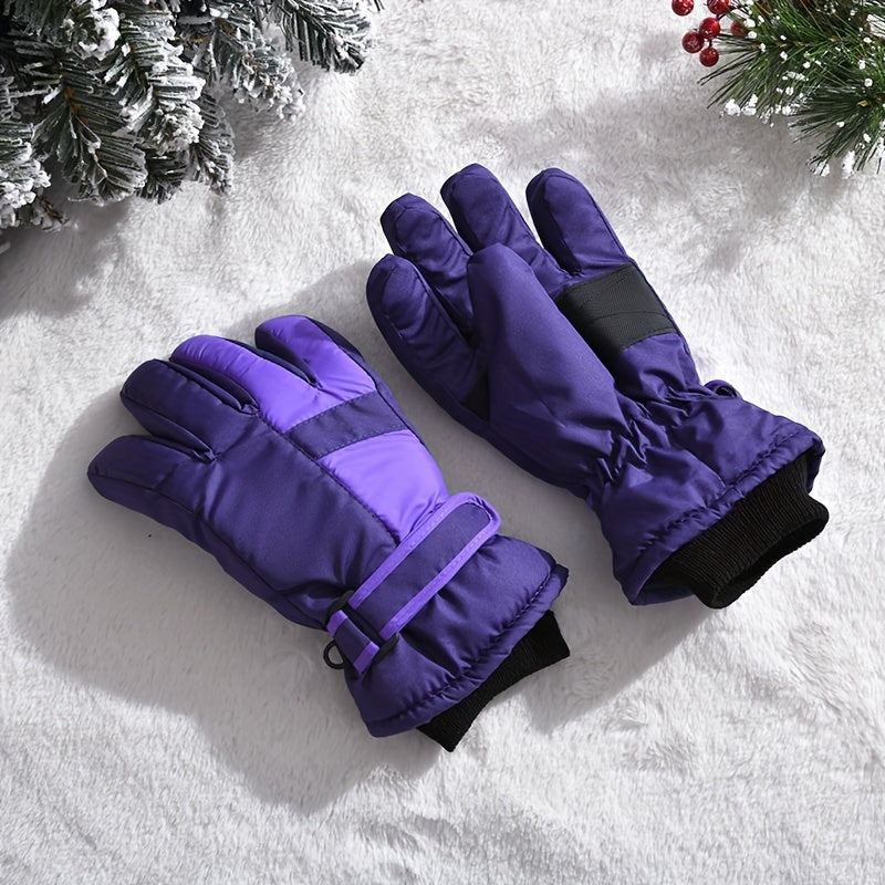 Winter Ski Gloves Warm Windproof Outdoor Sports Gloves Waterproof
