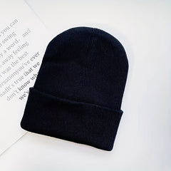 Outdoor Solid Knitted Hat for Men and Women