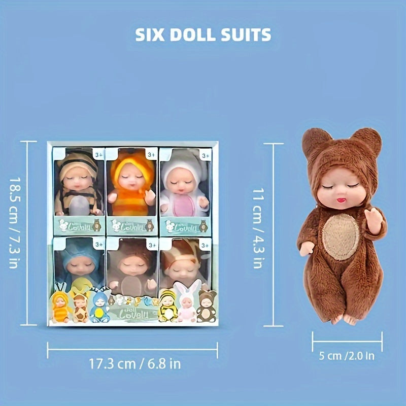Mini Adorable Reborn Doll Realistic Toy Party Supplies Y2k