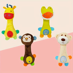 Soft Rattles Baby Toys For Developmental Hand Grip - Plush Newborn Gift