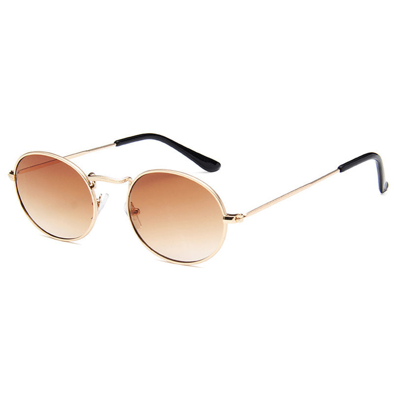 Oval Sunglasses Metal Frame