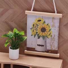 DIY Dollhouse Craft Mini Wall Hanging Model Decor Gift