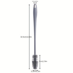 Long Handle Silicone Milk Bottle & Glass Cup Cleaner Brush