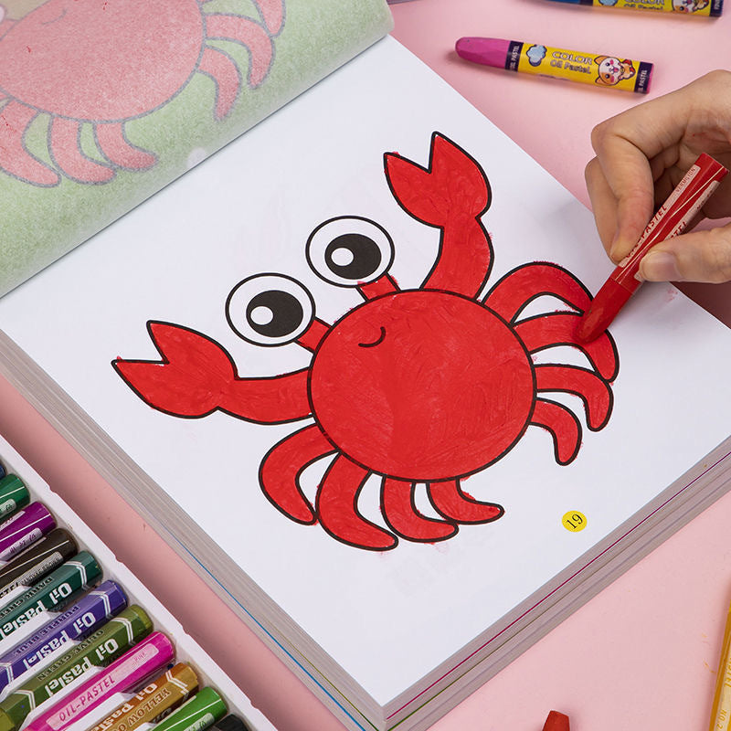 160-Page Kids' Coloring Book with Animal Illustrations & More