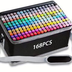 120 Dual Tip Alcohol Markers Set with Bag