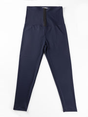 Solid High Rise Abdomen Control Leggings