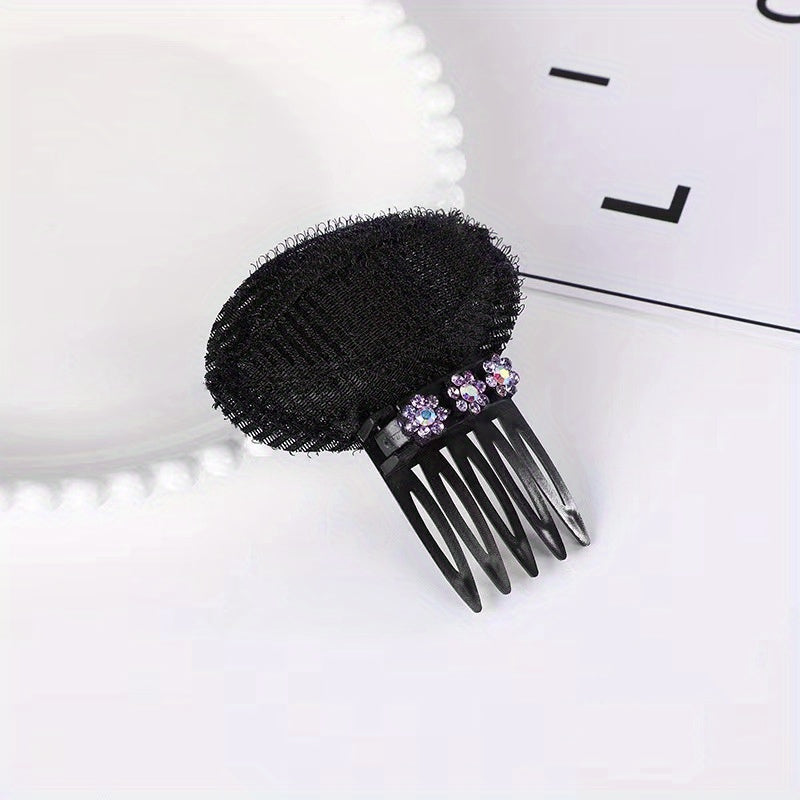 Women's Hair Comb with Cushion for Bangs Styling
