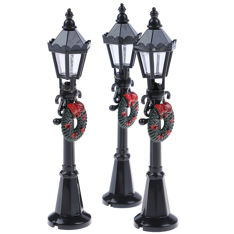Mini Christmas Street Lamp Dollhouse Decoration