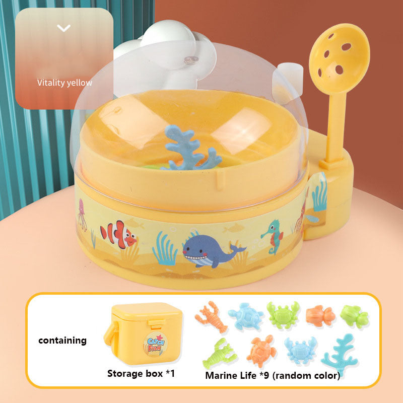 Clockwork Rotating Fish Fishing Machine Wind up Clockwork Fish Egg Toys