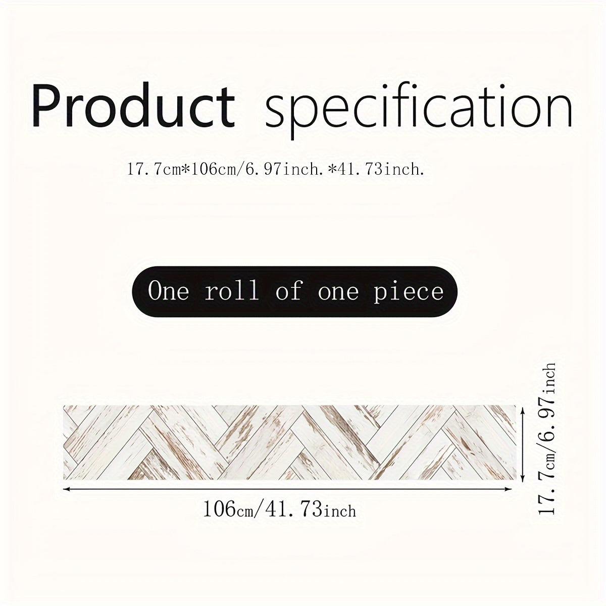Wood Grain V Shaped Stair Stickers Moisture-proof - Self-adhesive