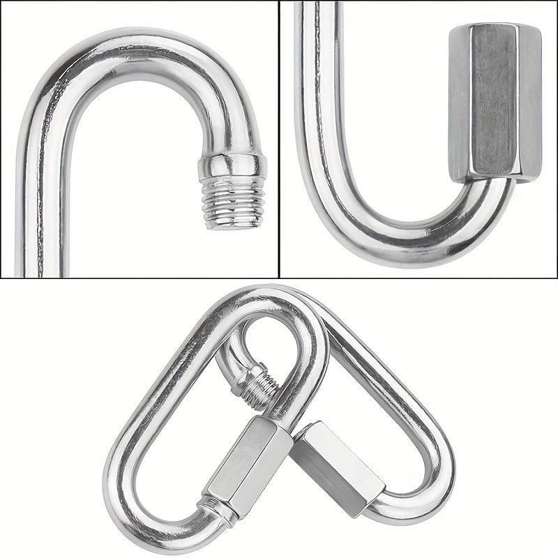 2 Pack Heavy Duty Carabiner Keychains for Outdoor Activities