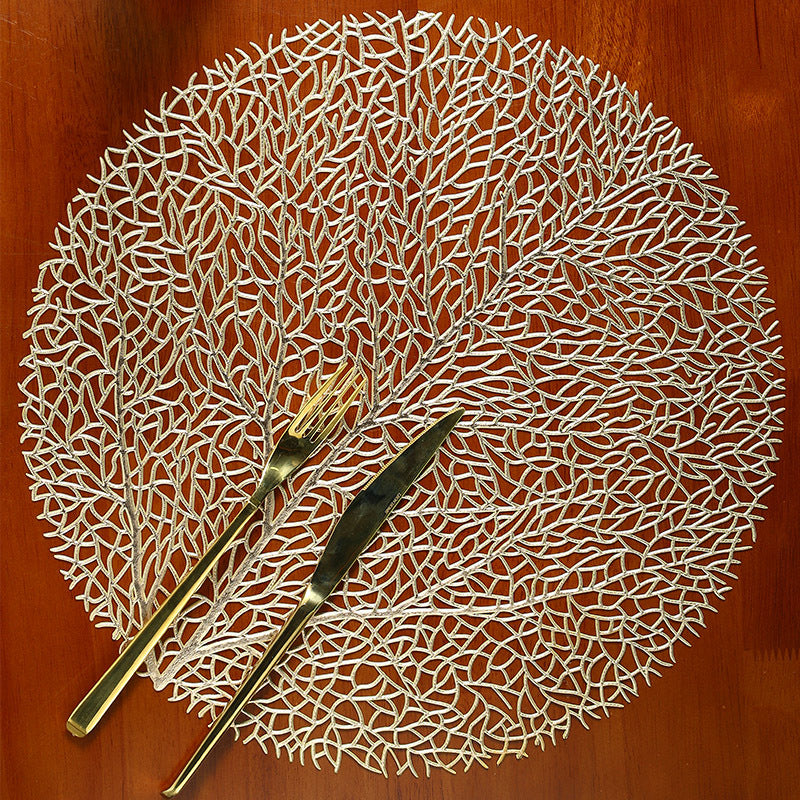 Tree Shaped Placemat for Dining Table Durable PVC Material