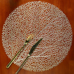 Tree Shaped Placemat for Dining Table Durable PVC Material
