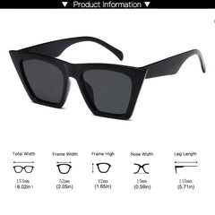 Vintage Cat Eye Sunglasses Gradient Lens Casual Outdoor UV400