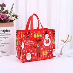 4PCS Christmas Gift Bags Christmas Tote Bags With Handles Christmas Treat Bags