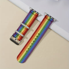 Rainbow Nylon Watch Strap For Smart Watch