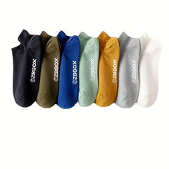 7 Pairs Letter Print Sports Socks for Women