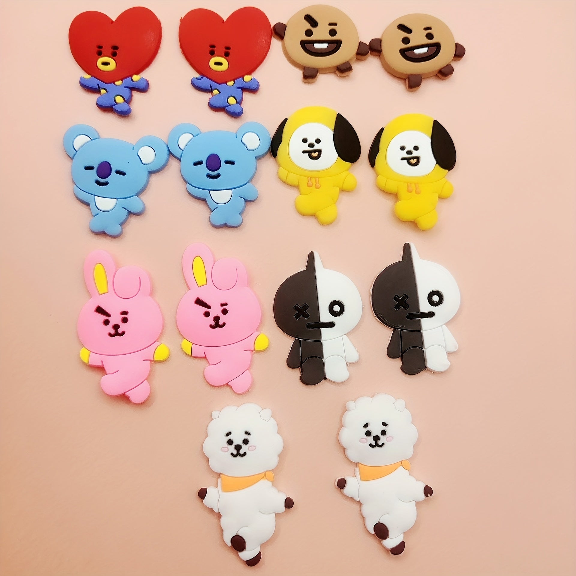 10 20pcs Cute Animal Shoes Charms for Phone Case Decoration