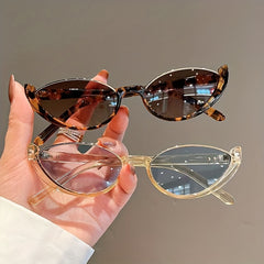 Y2K Cat Eye Sunglasses Gradient Mirror UV400