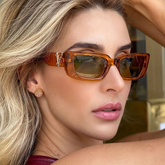 Square Sunglasses UV400 Anti Glare Glasses for Women Men