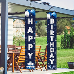 2PCS Birthday Door Banner Party Decoration Home Room Decor