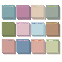 Motivational Stickers & Notebook Gift Set - 12 Pieces of Stickers & 50 Pages