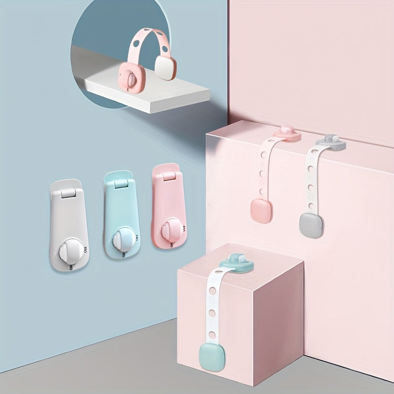 Adjustable Baby Safety Locks for Fridge Cabinets & Drawers