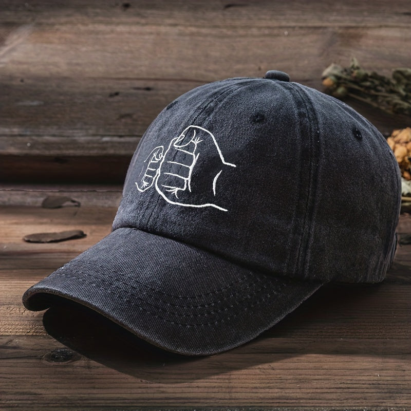 Washed Distressed Baseball Cap Adjustable Dad Hat for Men & Women