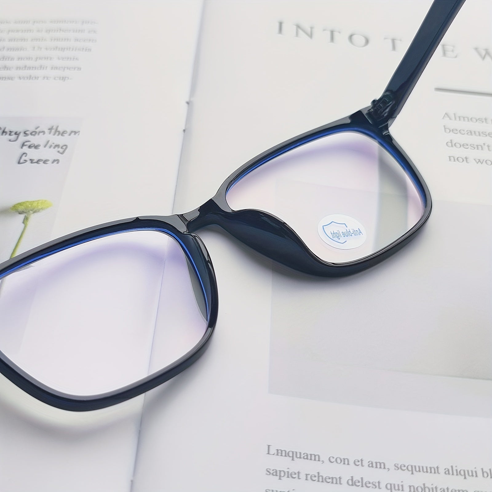 Men's Casual Anti Light Reading Glasses with Pouch & Cloth
