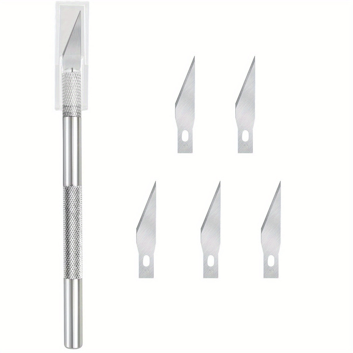 Stainless Steel Pumpkin Carving Set w/ 5 Blades - DIY Art Cutting Stencil