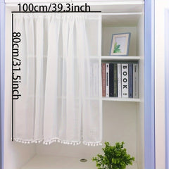 Short Kitchen Curtain Modern Pelmet Rod Pocket Cabinet Curtain Window Curtain