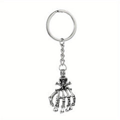 Skull Palm Keychain Metal Keychain Pendant Halloween Gift
