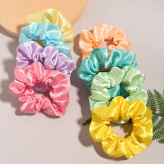 Colorful Scrunchies Hair Tie Elastics Soft Hair Bands