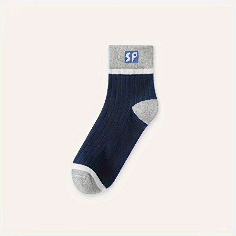 10 Pairs Letter Print Socks Women's Mid Tube Stockings