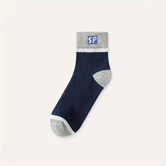 10 Pairs Letter Print Socks Women's Mid Tube Stockings