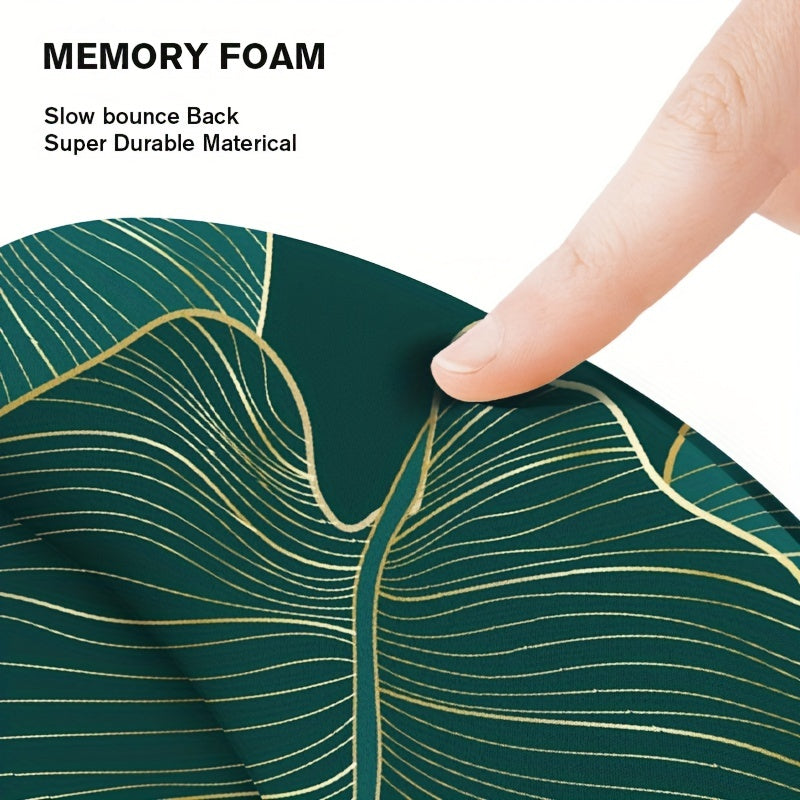 Green Tropical Leaf Wrist Mouse Pad for Laptop