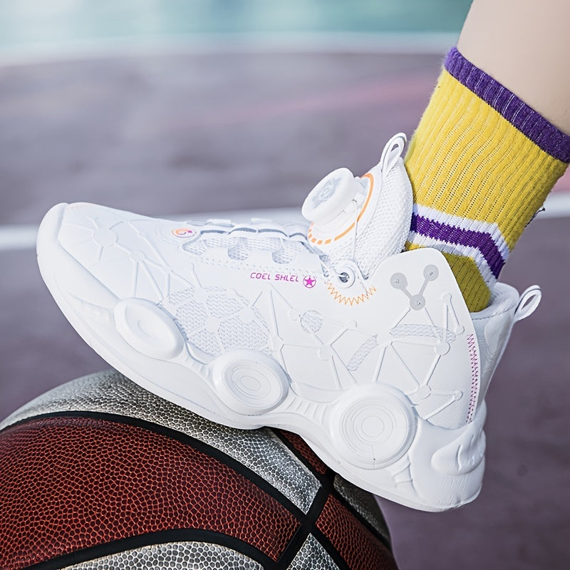 Boys' High Top Basketball Shoes Lightweight & Breathable