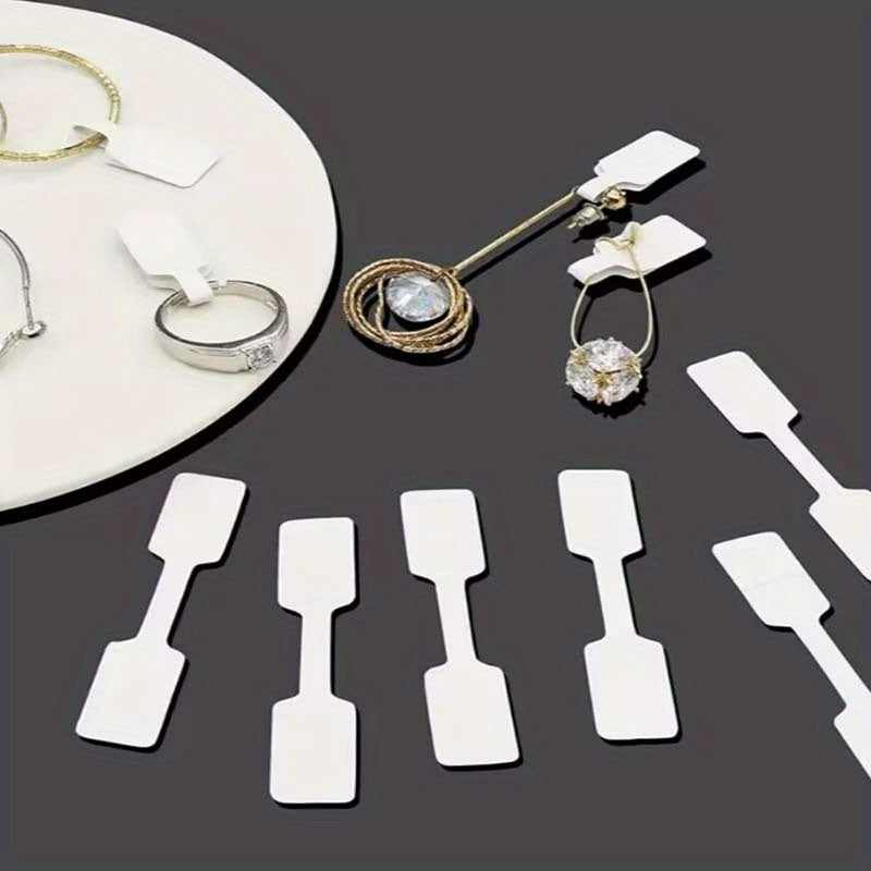 50pcs Self-adhesive Ring Tag for Jewelry Hanging Label