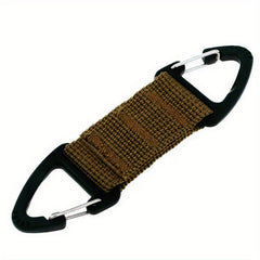 Multifunctional Carabiner with Tactical Belt and Nylon Webbing