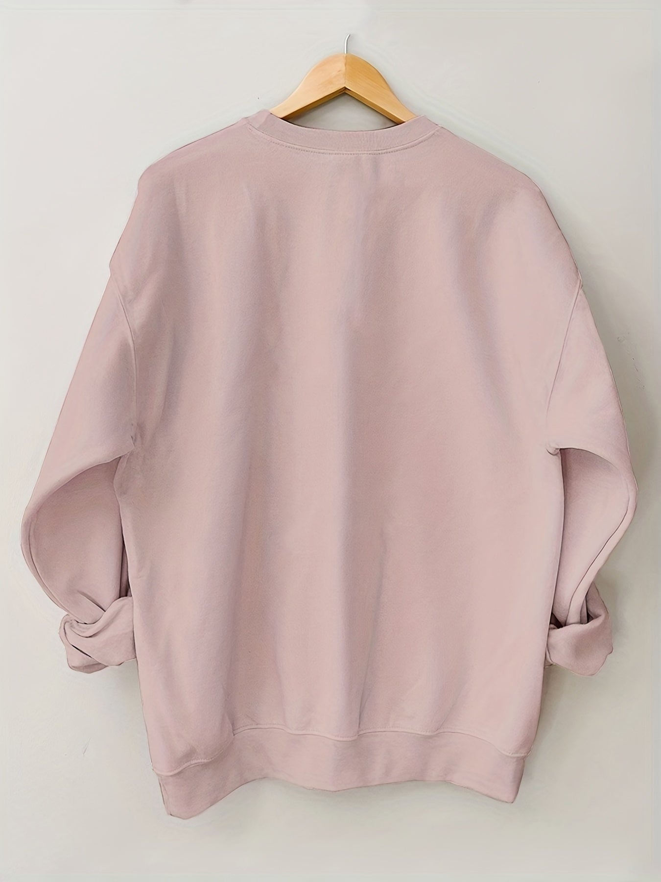Silly Goose Print Pullover Sweatshirt Crew Neck for Spring & Fall