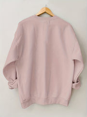 Silly Goose Print Pullover Sweatshirt Crew Neck for Spring & Fall
